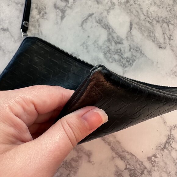 Zadig & Voltaire Initale La Pouch Clutch in Black